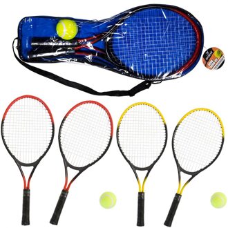 Tennisset 2 stuks en tennisbal Multikleur