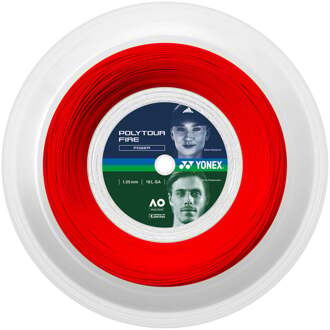 Tennissnaar Polytour Fire 1,25 Mm 200 Meter Rood