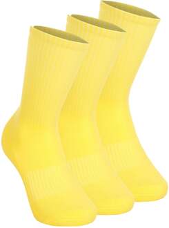 Tennissokken Verpakking 3 Stuks-Geel - 31-34,35-38,39-42,43-46,47-50