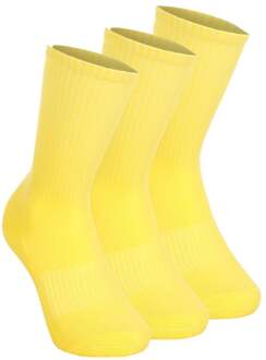 Tennissokken Verpakking 3 Stuks-Geel - 47-50