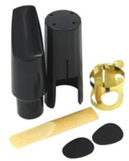 Tenor Sax Saxofoon Mondstuk Plastic met Cap Metalen Gesp Reed Mondstuk Patches Pads Kussens