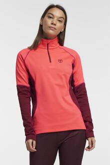 Tenson Baselayer Ski Pully Dames L/40 Koraal
