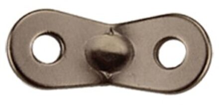 Tent Accessoires (100 Stuks) 2 Gaten Aluminium Camping Tent Wind Stopper Touw Richter Gesp Tentorial Wigwam Gesp Bruin