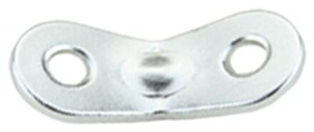 Tent Accessoires (100 Stuks) 2 Gaten Aluminium Camping Tent Wind Stopper Touw Richter Gesp Tentorial Wigwam Gesp zilver