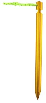 Tent Nail (10 Pcs) 18 Cm Wielen Vorm Driehoekige Tent Nail Aluminium Stake Met Touw Kampeeruitrusting Tent Peg gouden