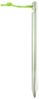 Tent Nail (10 Pcs) 18 Cm Wielen Vorm Driehoekige Tent Nail Aluminium Stake Met Touw Kampeeruitrusting Tent Peg zilver
