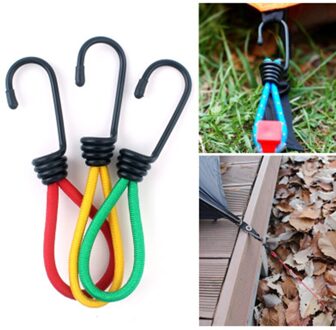 Tent Peg Bocht Haak Camping Accessoire Rekbare Elastische Pull Touw Outdoor Camping Dek Fixing Koord Haak 15Cm Duurzaam 3stk