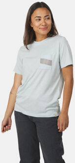 Tent Pocket T-shirt Dames Blauw - S