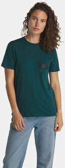 Tent Pocket T-shirt Dames Blauw - S