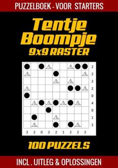 Tentje Boompje - Puzzelboek Voor Starters - 100 Puzzels Incl. Uitleg En Oplossingen - 9x9 Raster - Puzzelboek Shop