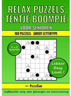 Tentje Boompje Relax Puzzels Voor Senioren 8x8 Raster - 100 Puzzels Groot Lettertype - Lekker - Puzzle Care
