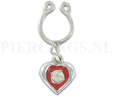 Tepelclip hart rood