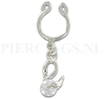 Tepelclip zwaan kristal