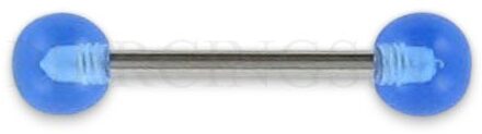 Tepelpiercing acryl lichtblauw