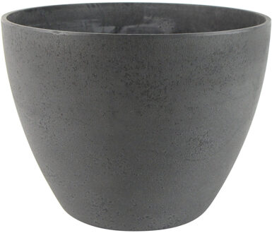 Ter Steege Bloempot - gerecycled kunststof - grijs - 29 x 22 cm
