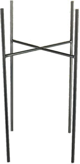 Ter Steege bloempot plantenstandaard|verhoger - zwart - H50 x B25 cm