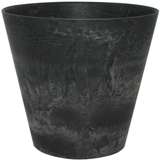 Ter Steege Bloempot - zwart - natuursteen look - D32 x H29 cm - bloempot