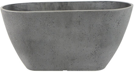Ter Steege Plantenbak - balkon - kunststof - donkergrijs - 36 x 16 cm - Buiten gebruik