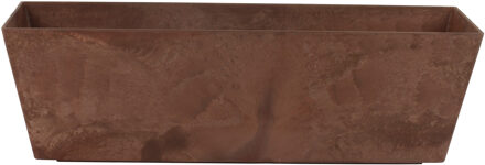Ter Steege Plantenbak - gerecycled kunststof - bruin - 55 x 17 cm - Binnen en buiten gebruik
