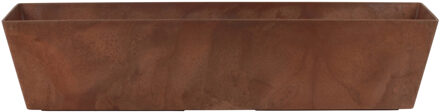 Ter Steege Plantenbak - gerecycled kunststof - bruin - 74 x 17 cm - Binnen en buiten gebruik