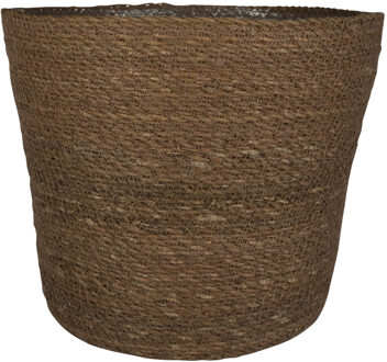 Ter Steege Plantenmand - zeegras - rotan - bruin - 26 x 23 cm - Plantenpotten