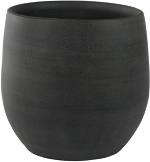 Ter Steege Plantenpot - moderne look - zwart - 36 x 32 cm