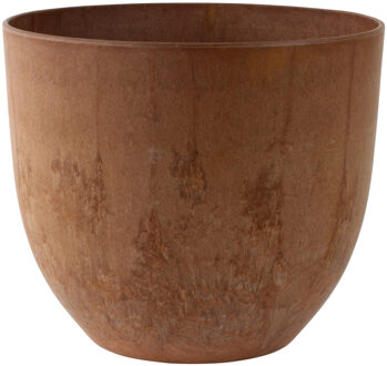 Ter Steege Plantenpot - terra bruin - kunststof - 33 x 29 cm - Met drainagesysteem