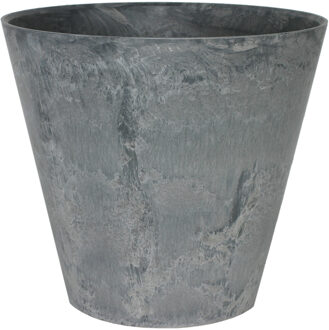 Ter Steege Plantenpot - tijdloze natuursteen look - D32 x H29 cm - Artstone grijs - bloempot