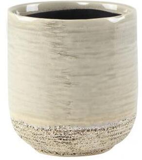 Ter Steege Pot Issa Light Grey 10x11cm grijze ronde bloempot voor binnen grijs