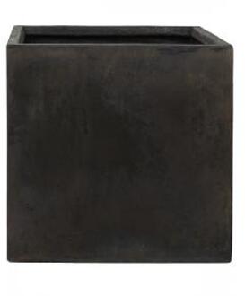 Ter Steege Static Cube vierkante plantenbak 54x54x54 cm zwart
