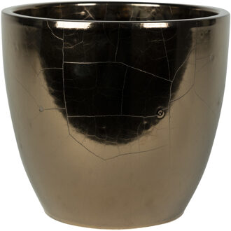 Ter Steege Steege Bloempot - goud - Scandinavische look - keramiek - 33 x 28 cm