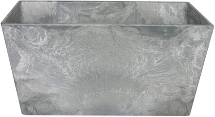Ter Steege Steege Plantenbak - gerecycled kunststof - grijs - 30 x 14 cm