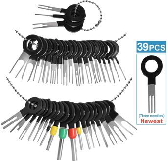 Terminal Removal Tool Kit Voor Auto, 39 Stuks Draad Connector Pin Release Key Extractor Gereedschap Set Voor Meest Connector Terminal