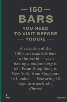 Terra - Lannoo, Uitgeverij 150 Bars You Need To Visit Before You Die - 150 - Jurgen Lijcops