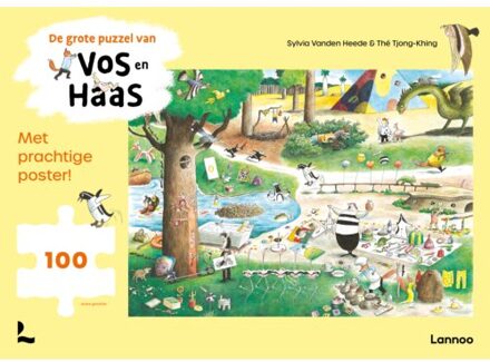 Terra - Lannoo, Uitgeverij De Grote Puzzel Van Vos En Haas (100 Stukken)