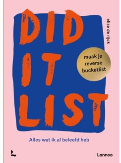 Terra - Lannoo, Uitgeverij Did It List - Bucketlist - Elise De Rijck