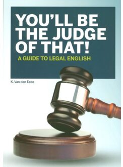 Terra - Lannoo, Uitgeverij You'Ll Be The Judge Of That - Kristin Van den Eede