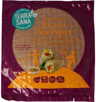 Terrasana Bruine rijstvellen - 150 gram
