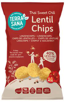 Terrasana Linzenchips Thai sweet chili - 75 gram