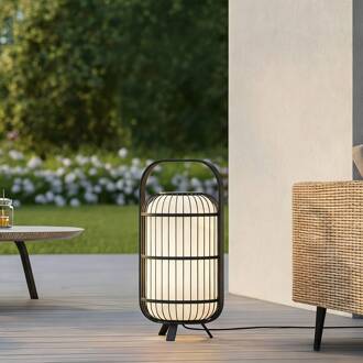 terraslamp Basket, zwart, 64 cm, IP44 zwart, wit
