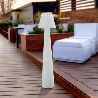 terraslamp Gauri, wit, hoogte 148 cm, IP65