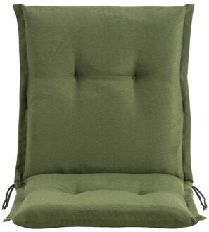 Terrasstoelkussen Brest - Donker - 100x50 Cm - Polyester - Groen - 8x50x100 Cm