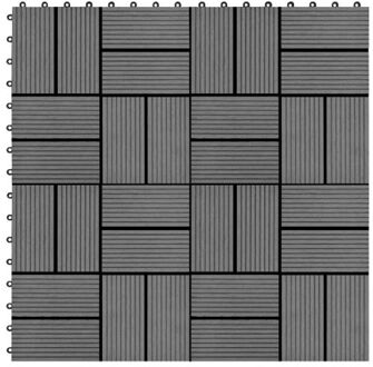 Terrastegels 30x30 cm 1 m² HKC grijs 11 st