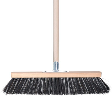 Terrastegels bezem Arenga Elaston - 40 cm - met houten steel van 130 cm