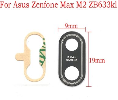 Terug Rear Camera Glas Lens Voor Asus Zenfone Max M2 ZB633KL Met Lijm Repacement Onderdelen