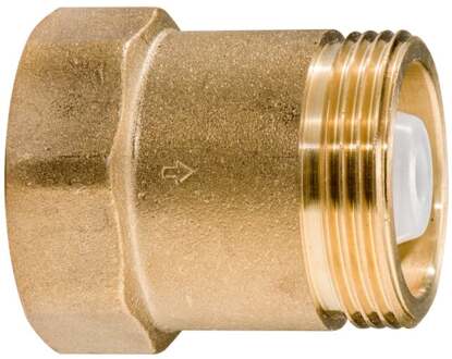 Terugslagventiel | Messing | 1 1/4" USD x 1 1/4" ISD - 628805000