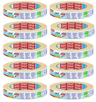 tesa 10x Schilderstape/maskeertape 19 mm x 50 m - Afplaktape