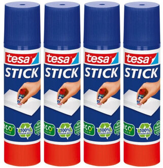 tesa 10x Tesa lijmstift 10 gram - Hobbymateriaal/knutselbenodigdheden - Lijmstiften - Plakken/lijmen - Knutselen - Knutsellijm voor kinderen/jongens/meisjes