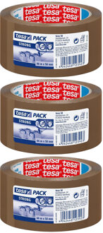 tesa 10x Tesa verpakkingstape bruin sterk 66 mtr x 50 mm - Klusmateriaal - Verpakkingsmateriaal - Inpakmateriaal - Verpakkingsbenodigdheden - Verpakkingstape/inpaktape - Dozen afsluittape