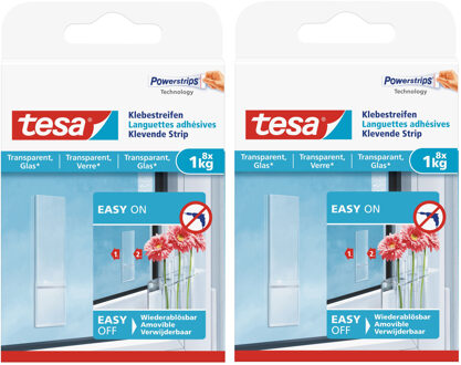 tesa 16x Tesa Powerstrips voor spiegels/ruiten klusbenodigdheden